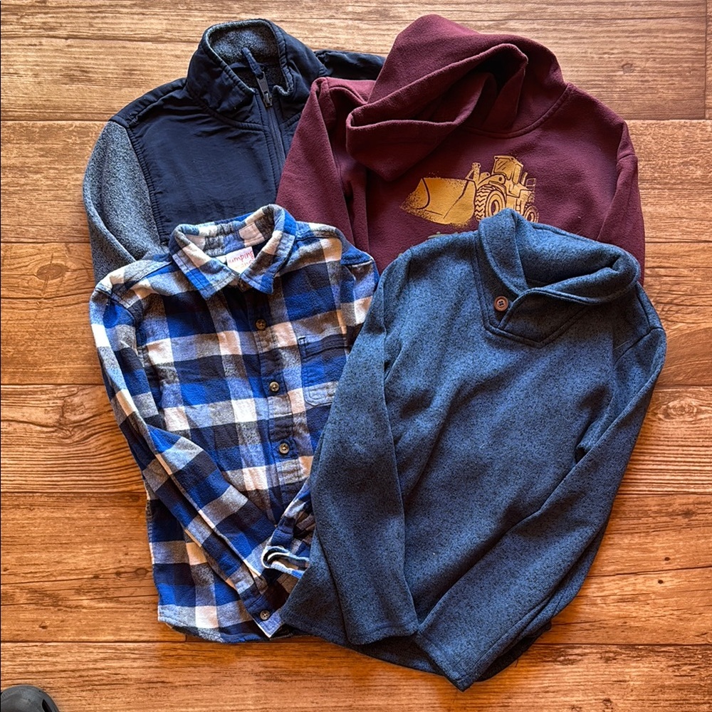 Boys Size 7 Fall Sweatshirt Bundle